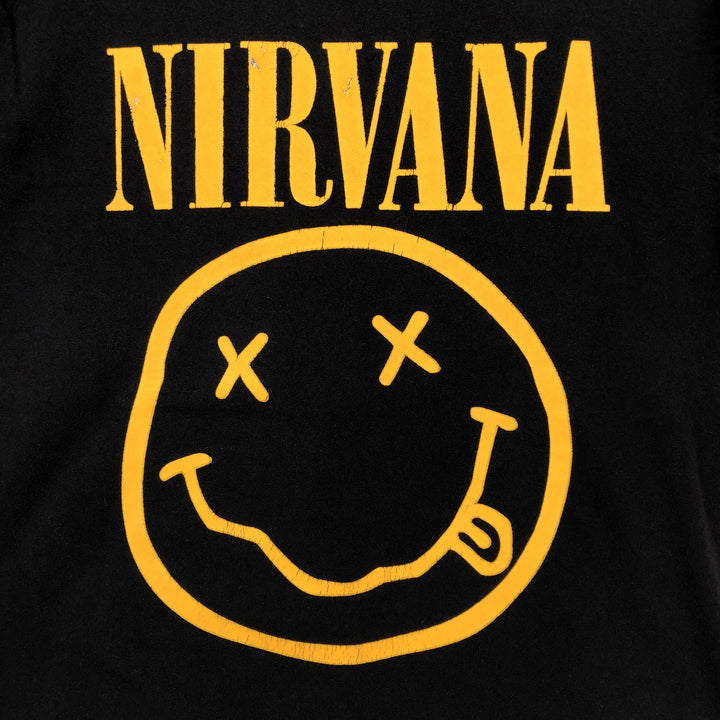 NIRVANA Nirvana Band T-shirt Band T Men's S size unclear black type Vintage Second Hand