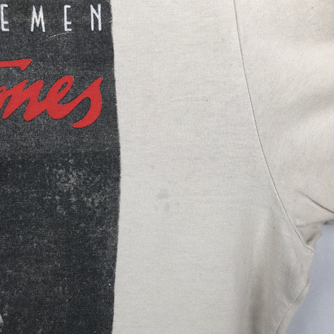 The Rolling Stones Band T-shirt, Men's M size cotton Beige type Vintage Second Hand