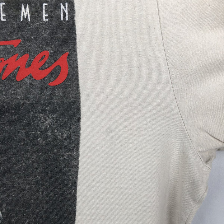 The Rolling Stones Band T-shirt, Men's M size cotton Beige type Vintage Second Hand