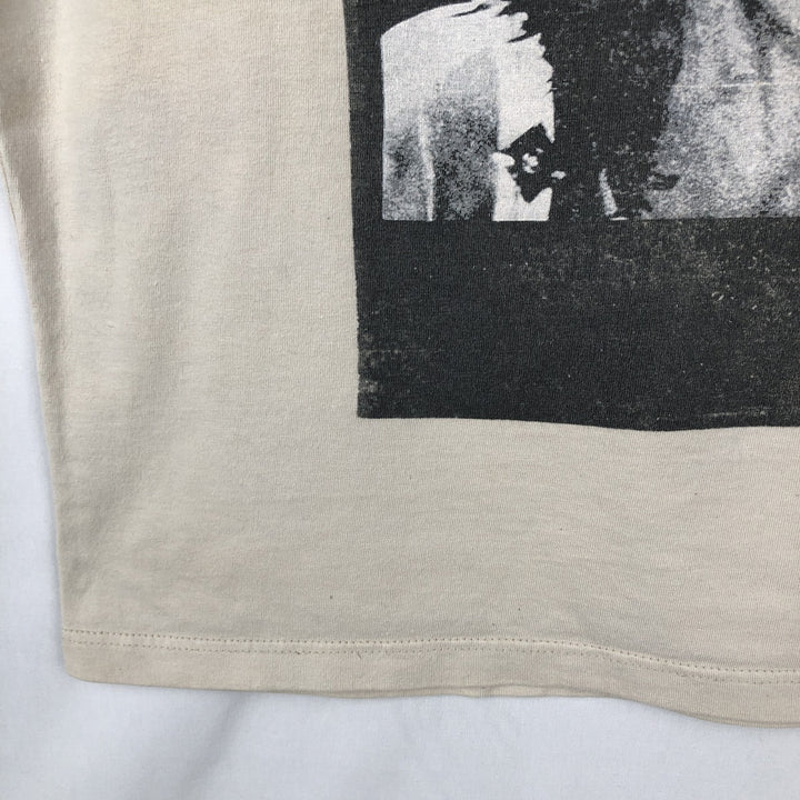 The Rolling Stones Band T-shirt, Men's M size cotton Beige type Vintage Second Hand