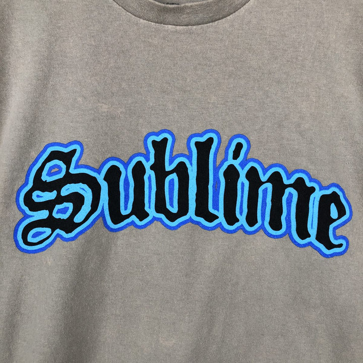 SUBLIME Band T-shirt, Men's M size cotton Khaki type beige Vintage Second Hand