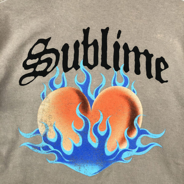 SUBLIME Band T-shirt, Men's M size cotton Khaki type beige Vintage Second Hand