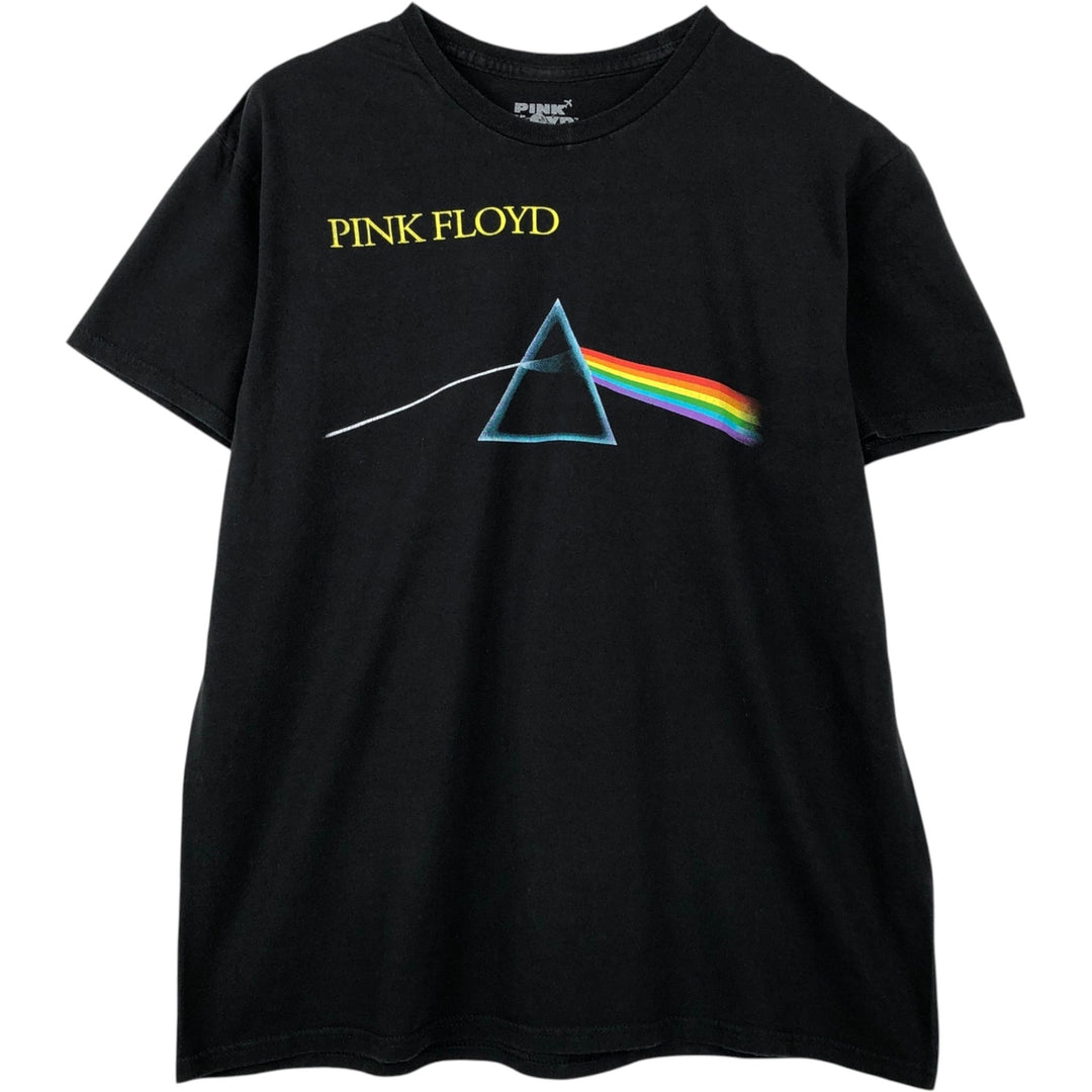 PINK FLOYD Pink Floyd Band T-shirt Band T Men's L size cotton black type Vintage Second Hand