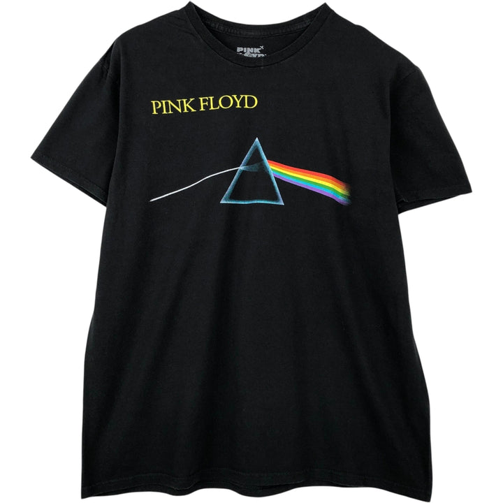 PINK FLOYD Pink Floyd Band T-shirt Band T Men's L size cotton black type Vintage Second Hand