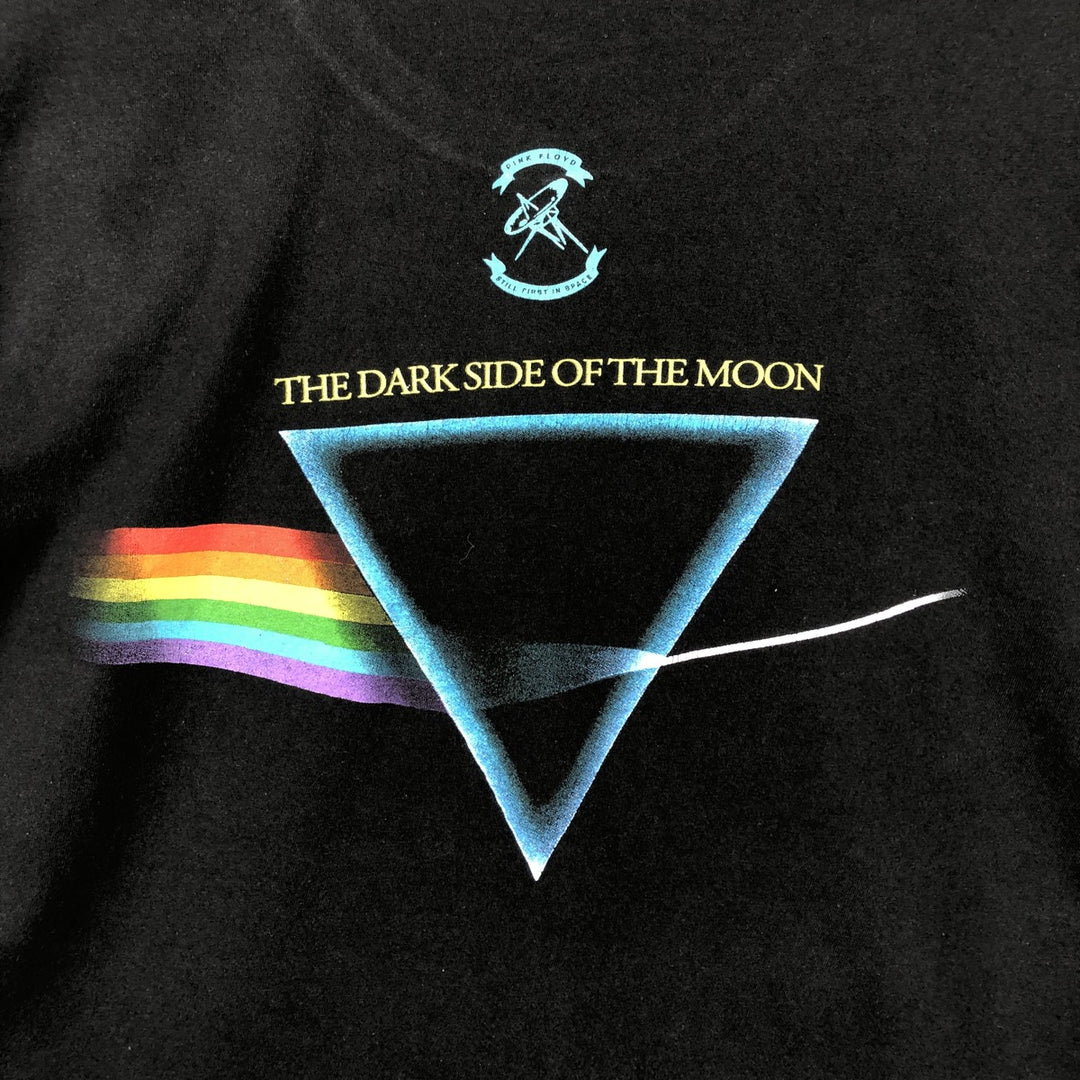 PINK FLOYD Pink Floyd Band T-shirt Band T Men's L size cotton black type Vintage Second Hand
