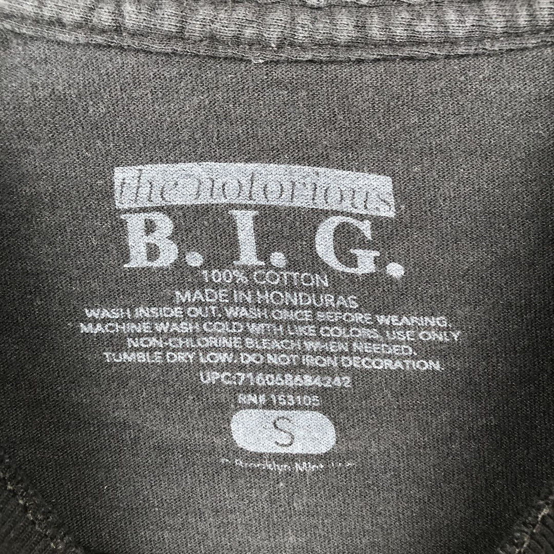 THE NOTORIUS BIG Wrap T-Shirt (Men's Size S) cotton black type Vintage Second Hand
