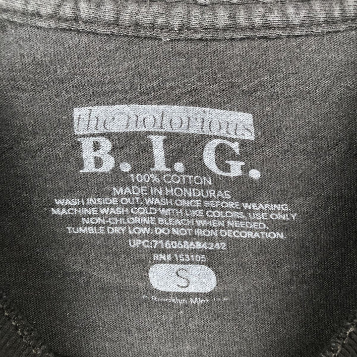 THE NOTORIUS BIG Wrap T-Shirt (Men's Size S) cotton black type Vintage Second Hand