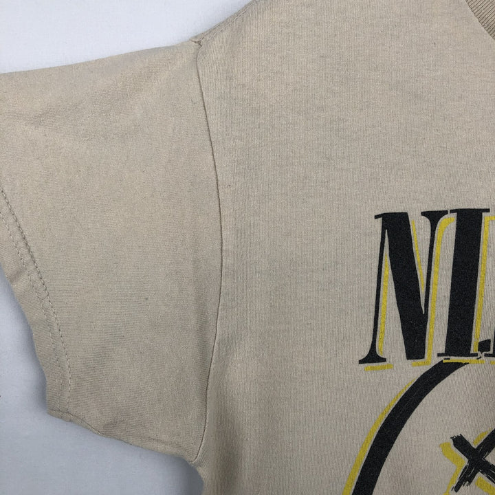 NIRVANA Nirvana Band T-shirt, Band T, Men's M size cotton Beige type Vintage Second Hand