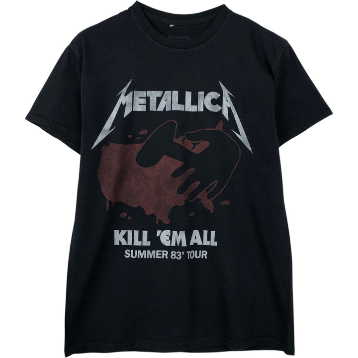 METALLICA Metallica Band T-shirt Band T Men's M size cotton black type Vintage Second Hand