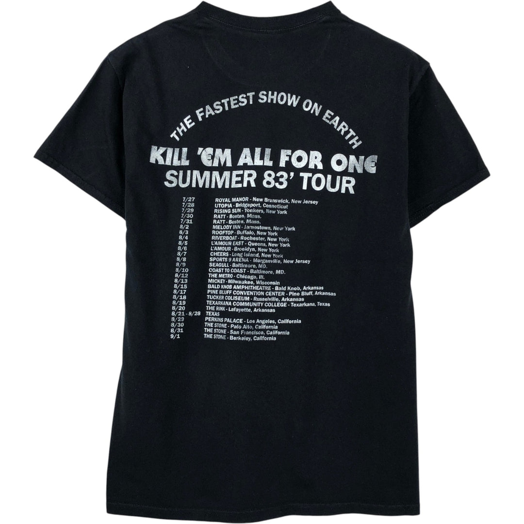 METALLICA Metallica Band T-shirt Band T Men's M size cotton black type Vintage Second Hand