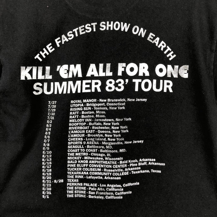 METALLICA Metallica Band T-shirt Band T Men's M size cotton black type Vintage Second Hand