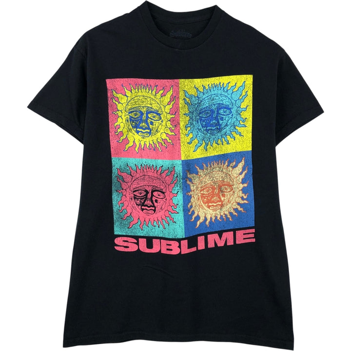 SUBLIME Band T-shirt, Men's S size cotton black type Vintage Second Hand