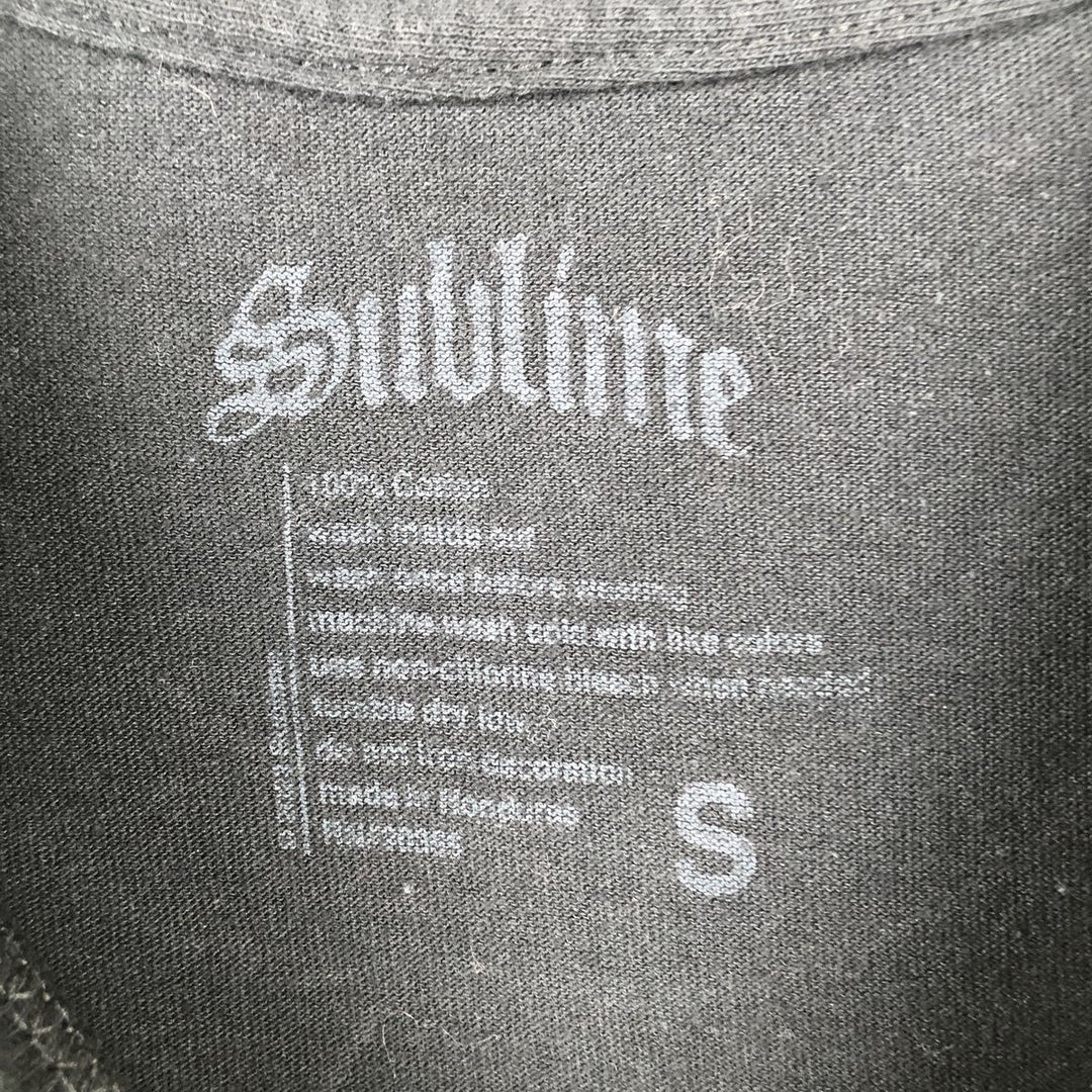 SUBLIME Band T-shirt, Men's S size cotton black type Vintage Second Hand