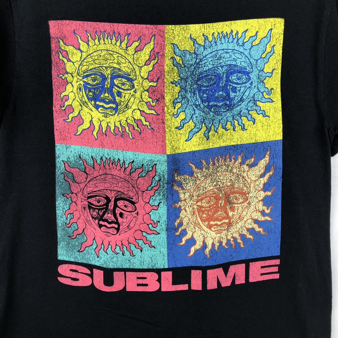SUBLIME Band T-shirt, Men's S size cotton black type Vintage Second Hand