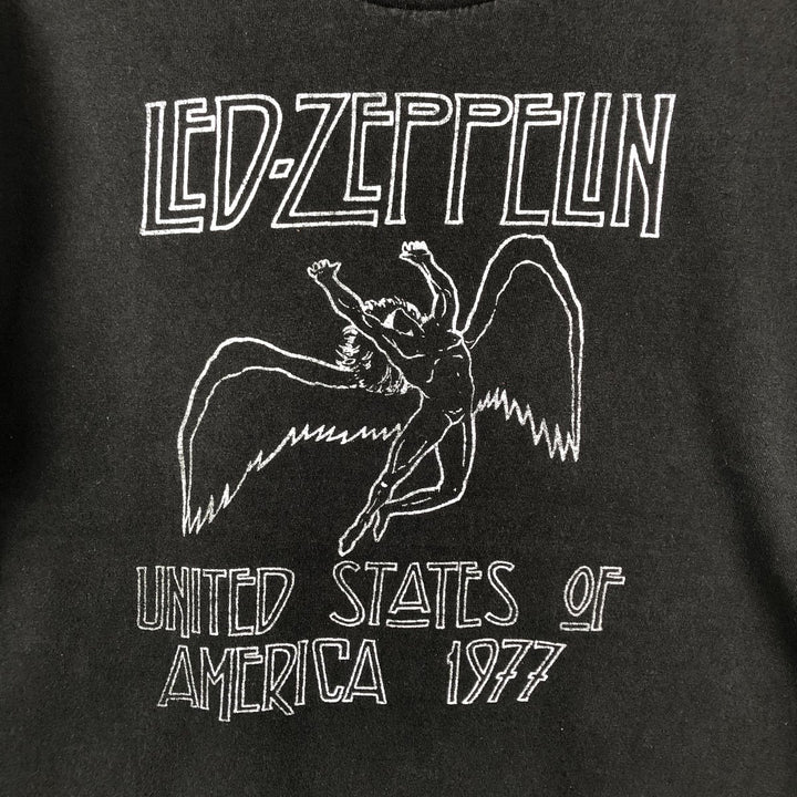 LED ZEPPELIN Led Zeppelin Band T-shirt Band T Men's XL cotton black type Vintage Second Hand