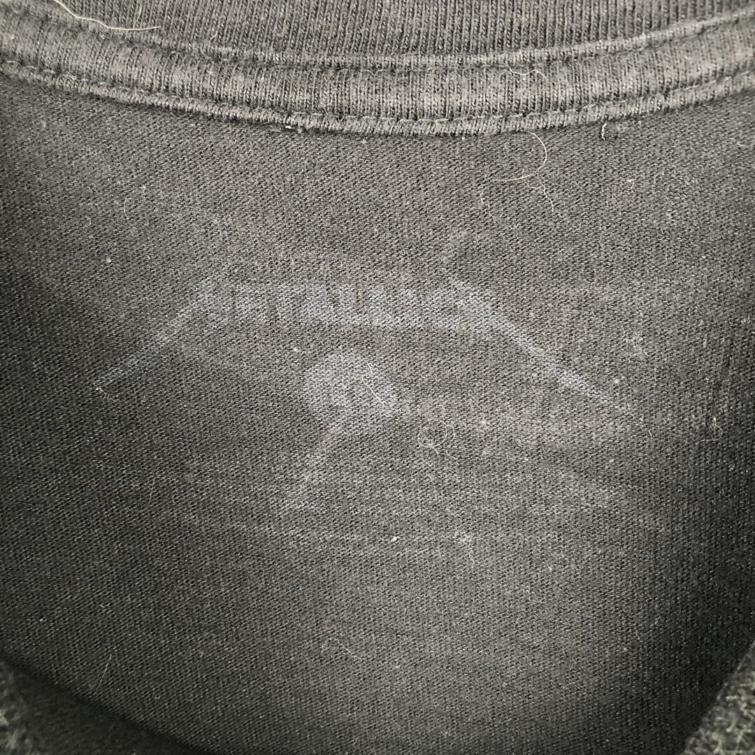 METALLICA Metallica Band T-shirt Band T Men's L size unclear black type Vintage Second Hand