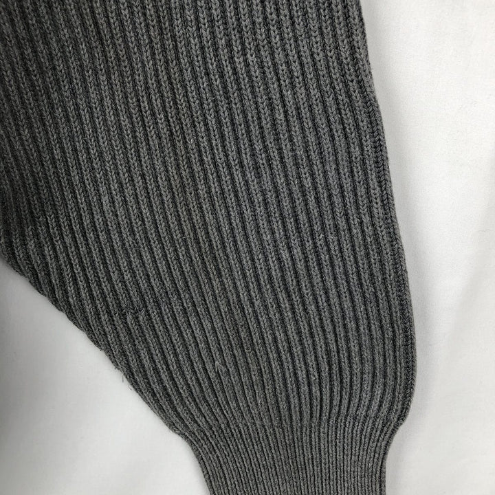 1990'S Eddie Bauer Rib-Knit Cotton Half-Zip Sweater, Men's Size XL (Vintage) unclear gray type Vintage Second Hand