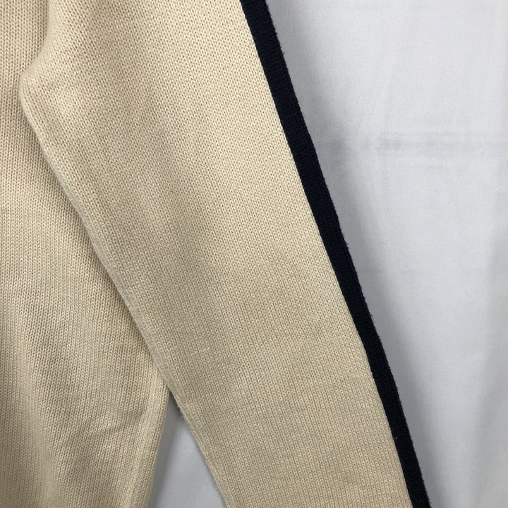 Ralph Lauren POLO by Ralph Lauren Cotton Knit Half Zip Sweater Men's S cotton pale white type Vintage Second Hand