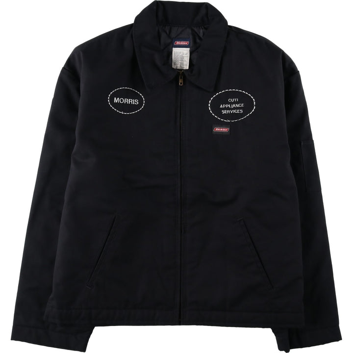 Dickies padded work jacket, men's size XL polyester black type Vintage Second Hand