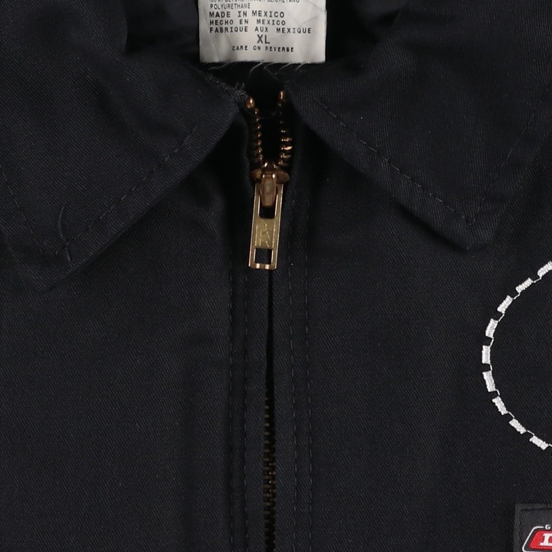 Dickies padded work jacket, men's size XL polyester black type Vintage Second Hand