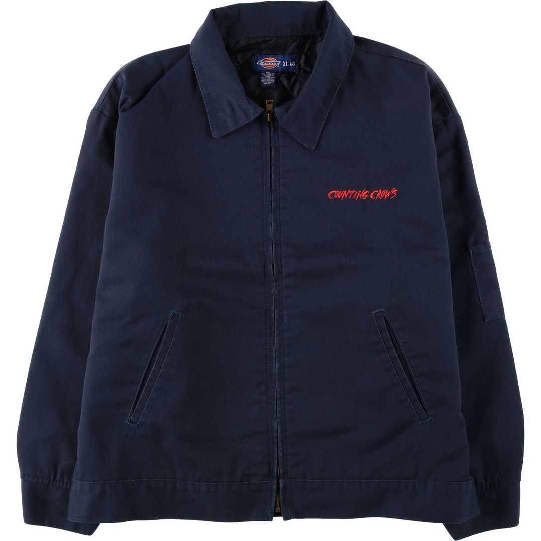 Dickies Eisenhower Jacket, padded work jacket, men's size XL polyester navy blue type Vintage Second Hand