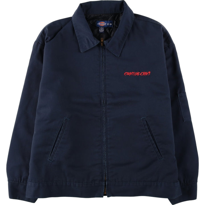 Dickies Eisenhower Jacket, padded work jacket, men's size XL polyester navy blue type Vintage Second Hand