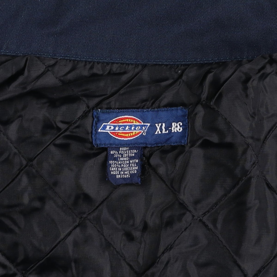 Dickies Eisenhower Jacket, padded work jacket, men's size XL polyester navy blue type Vintage Second Hand