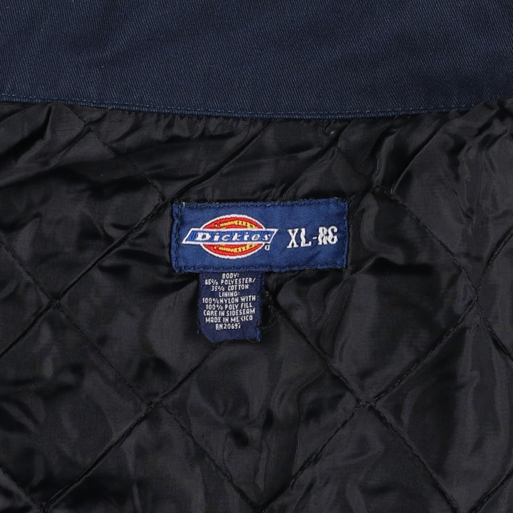 Dickies Eisenhower Jacket, padded work jacket, men's size XL polyester navy blue type Vintage Second Hand