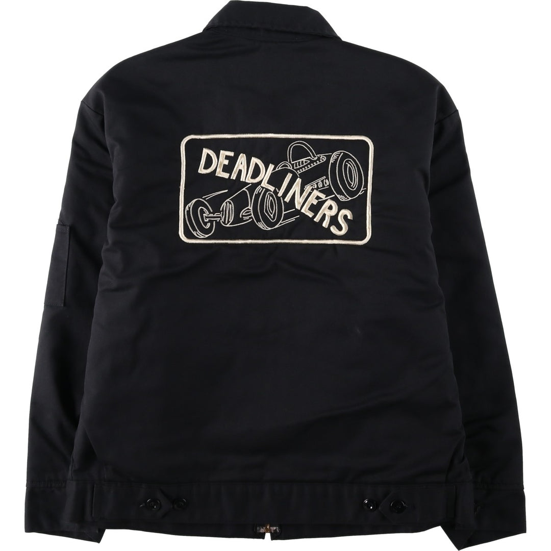 Dickies Eisenhower Jacket, padded work jacket, men's size L unclear black type Vintage Second Hand