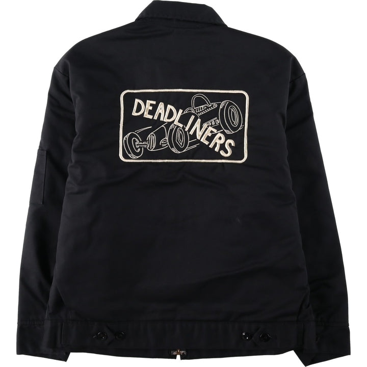 Dickies Eisenhower Jacket, padded work jacket, men's size L unclear black type Vintage Second Hand