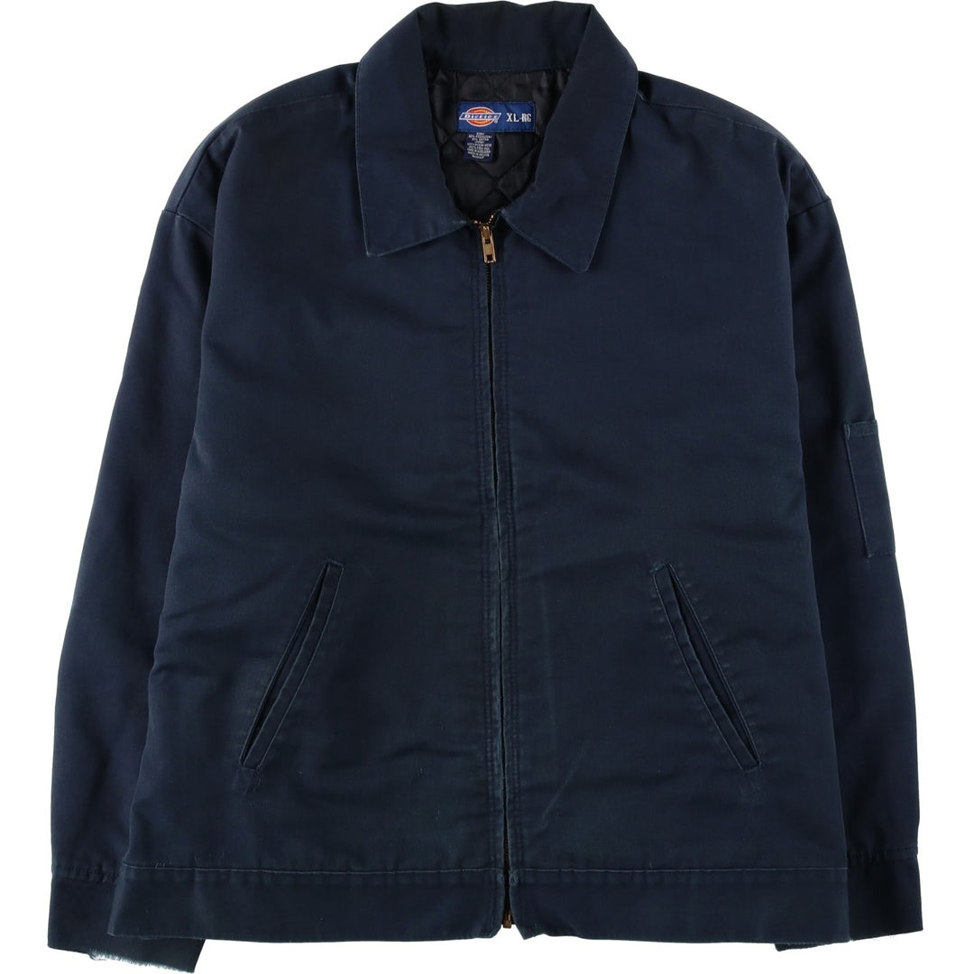 Dickies Eisenhower Jacket, padded work jacket, men's size XL polyester navy blue type Vintage Second Hand