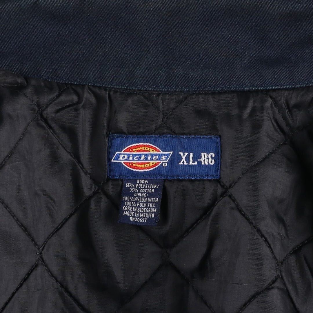 Dickies Eisenhower Jacket, padded work jacket, men's size XL polyester navy blue type Vintage Second Hand