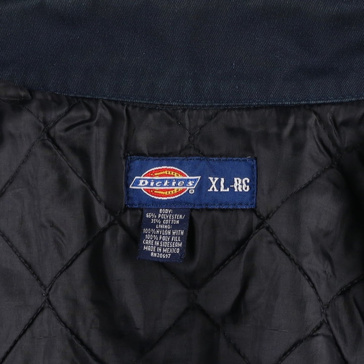 Dickies Eisenhower Jacket, padded work jacket, men's size XL polyester navy blue type Vintage Second Hand