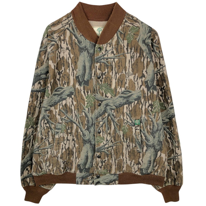80s-90'S MOSSY OAK Camouflage Pattern Realtree Camo Cotton Blouson, Made in USA, Men's XL equivalent, Vintage cotton Beige type Vintage Second Hand