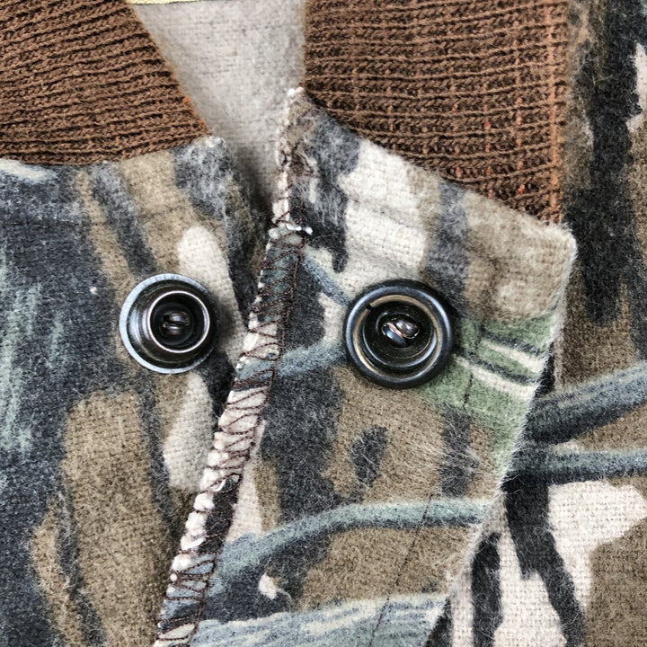 80s-90'S MOSSY OAK Camouflage Pattern Realtree Camo Cotton Blouson, Made in USA, Men's XL equivalent, Vintage cotton Beige type Vintage Second Hand