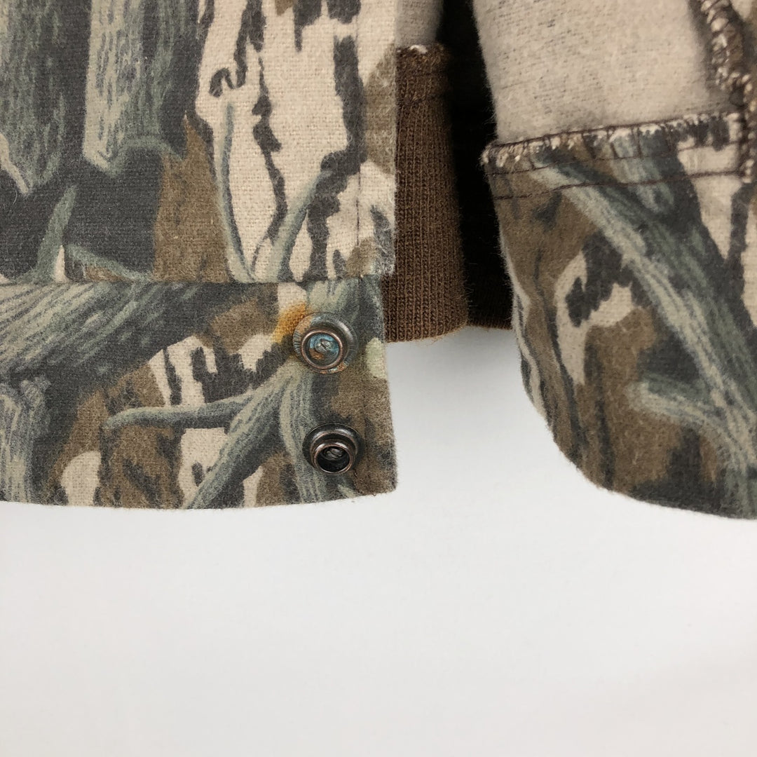 80s-90'S MOSSY OAK Camouflage Pattern Realtree Camo Cotton Blouson, Made in USA, Men's XL equivalent, Vintage cotton Beige type Vintage Second Hand