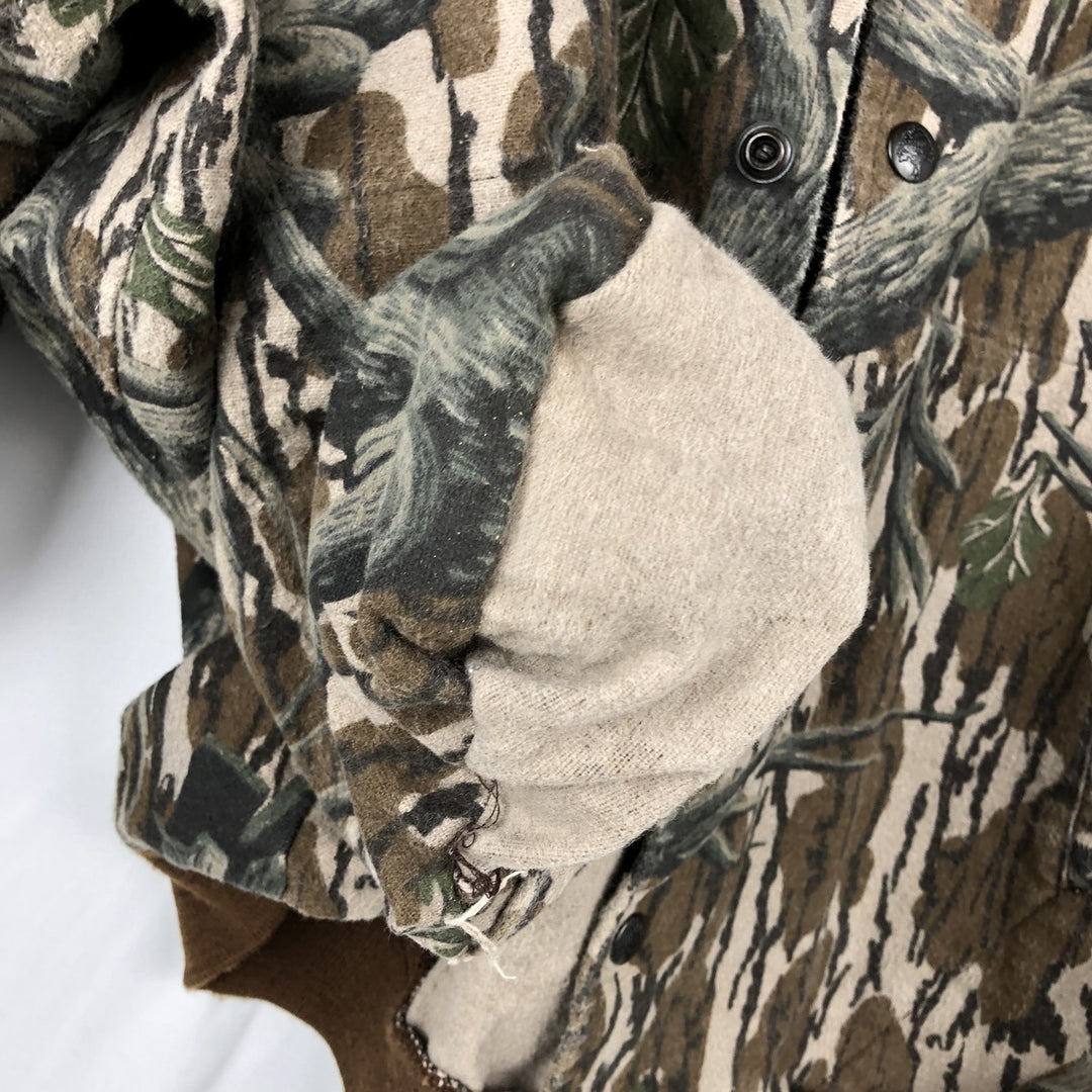 80s-90'S MOSSY OAK Camouflage Pattern Realtree Camo Cotton Blouson, Made in USA, Men's XL equivalent, Vintage cotton Beige type Vintage Second Hand