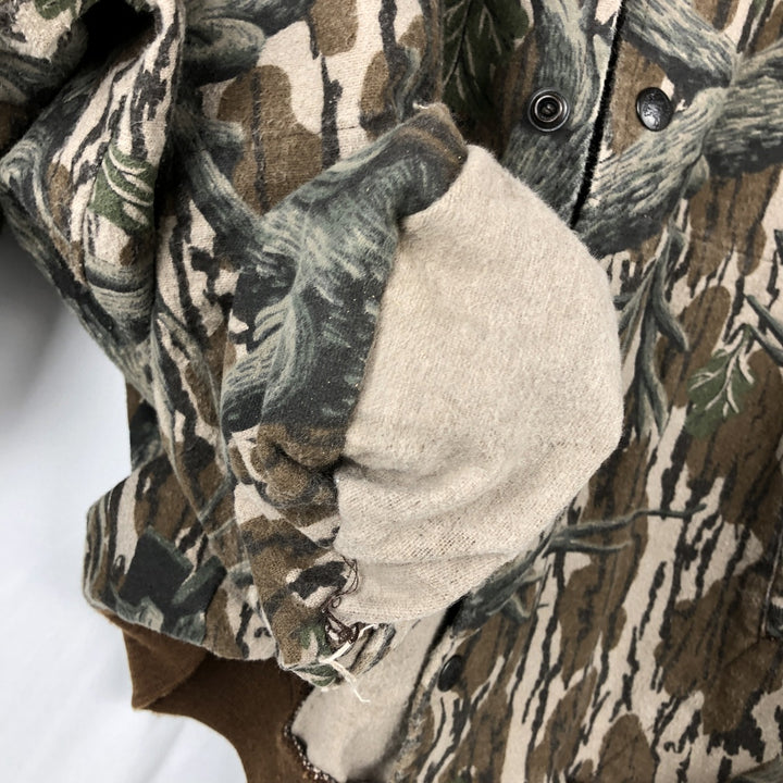 80s-90'S MOSSY OAK Camouflage Pattern Realtree Camo Cotton Blouson, Made in USA, Men's XL equivalent, Vintage cotton Beige type Vintage Second Hand