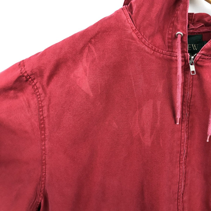 90'S J.Crew Cotton Hoodie, Men's Size L (approx.), Vintage cotton red type Vintage Second Hand