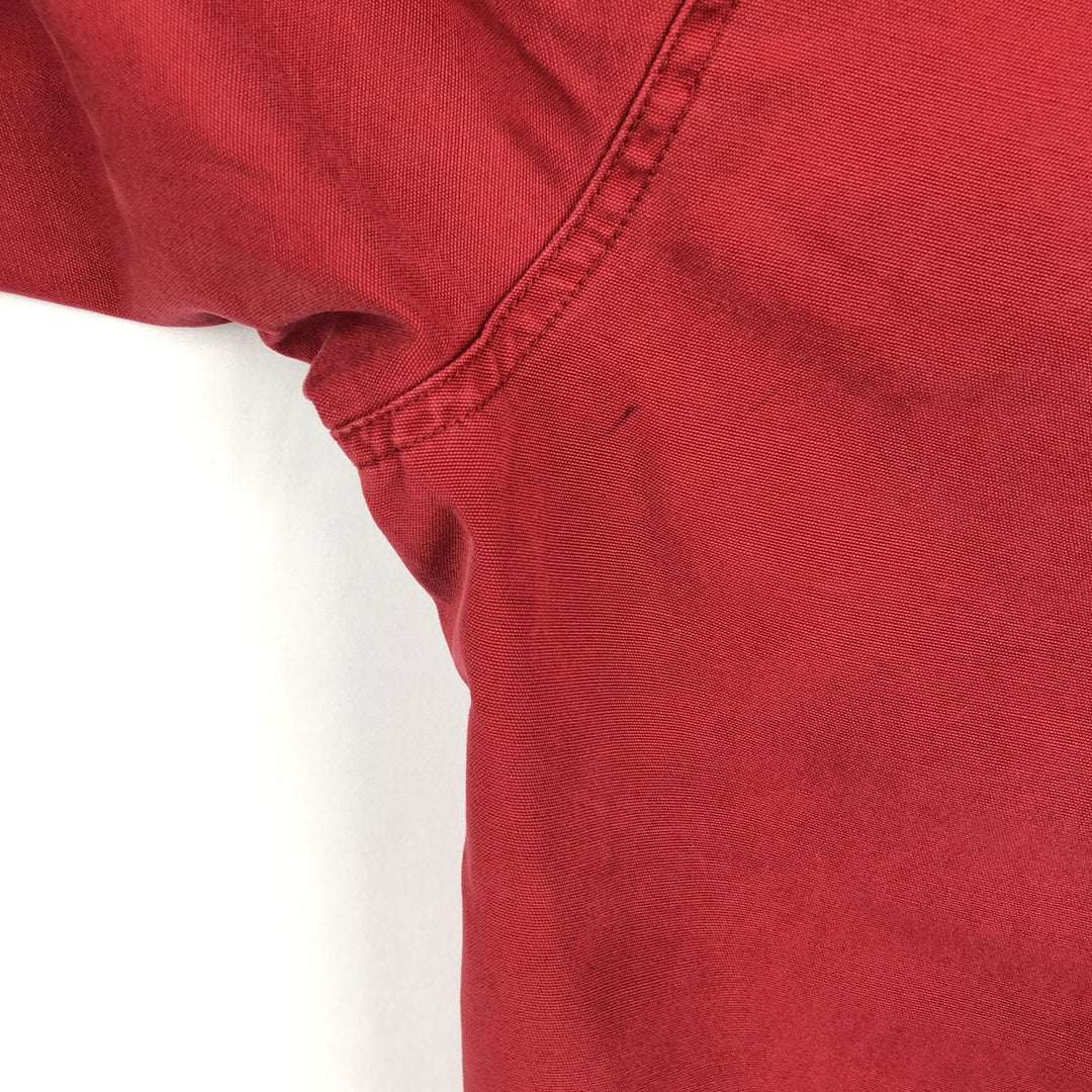 90'S J.Crew Cotton Hoodie, Men's Size L (approx.), Vintage cotton red type Vintage Second Hand