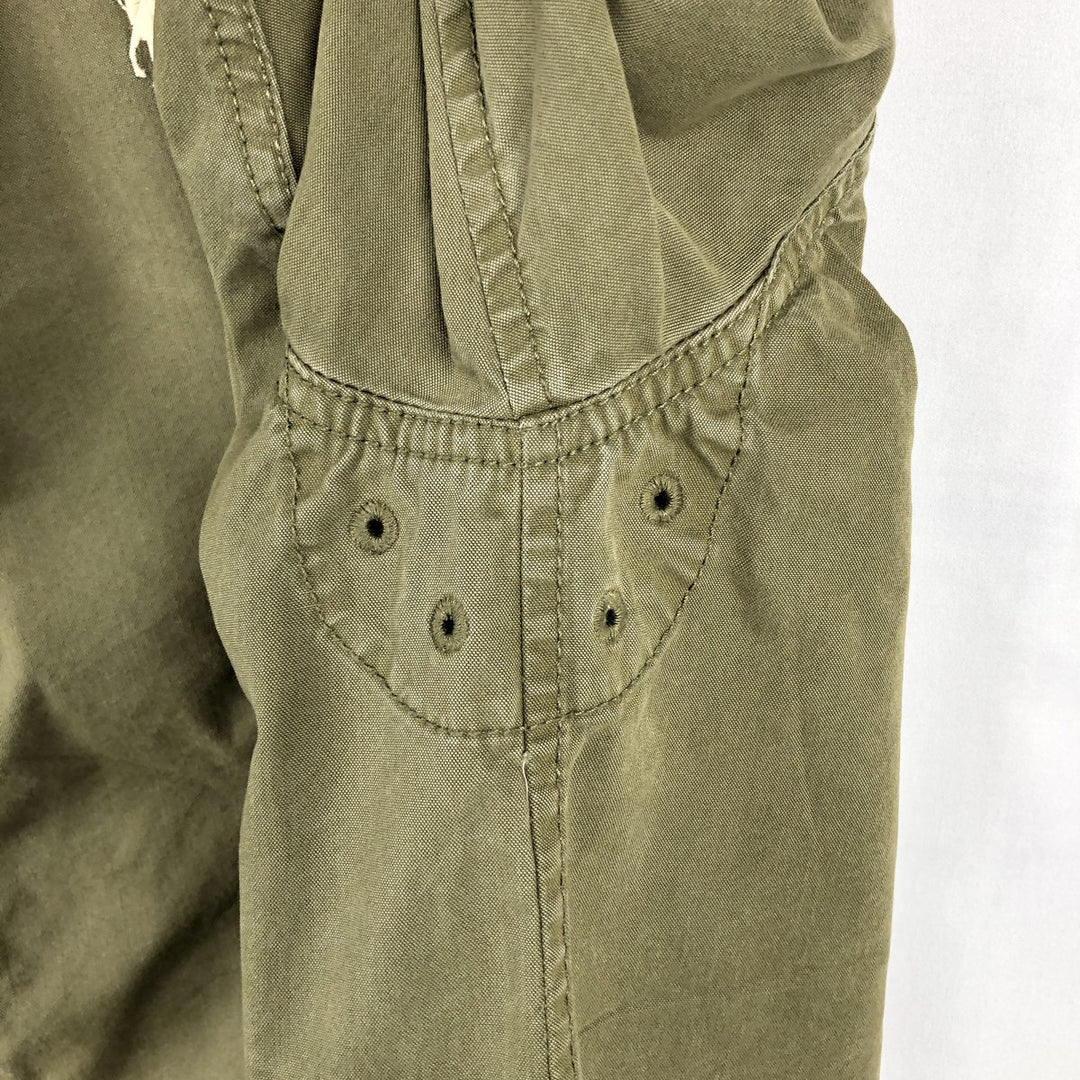 Ralph Lauren POLO RALPH LAUREN cotton hoodie, men's size L cotton Khaki type Vintage Second Hand
