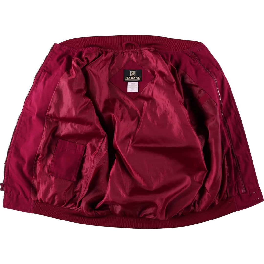 90s-00'S HABAND Derby Jacket Cup Shoulder Jacket Men's Size S polyester wine-red Vintage Second Hand