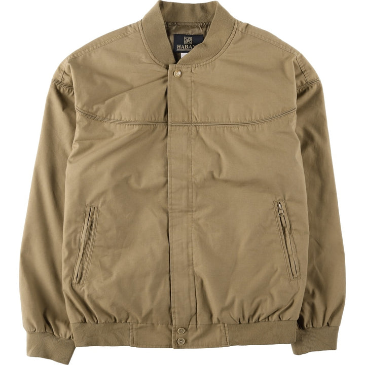 90s-00'S HABAND Derby Jacket, Cup Shoulder, Men's, Size L, Vintage polyester Beige type Vintage Second Hand