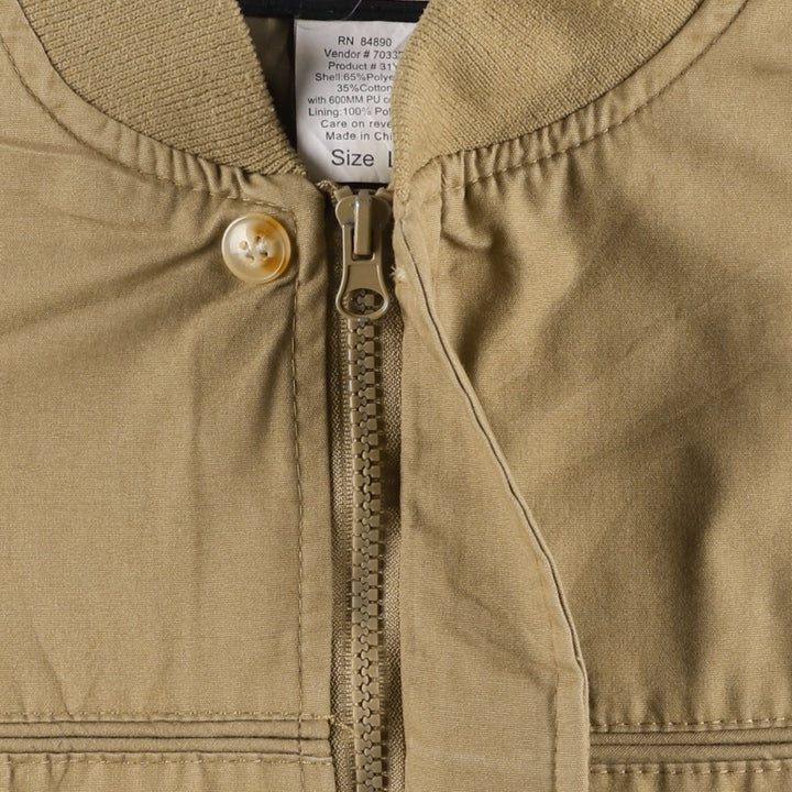 90s-00'S HABAND Derby Jacket, Cup Shoulder, Men's, Size L, Vintage polyester Beige type Vintage Second Hand