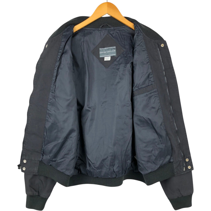90s-00'S DAVID TAYLOR Derby Jacket Cup Shoulder Jacket, Made in Russia, Men's Size L (approx.) cotton black type Vintage Second Hand