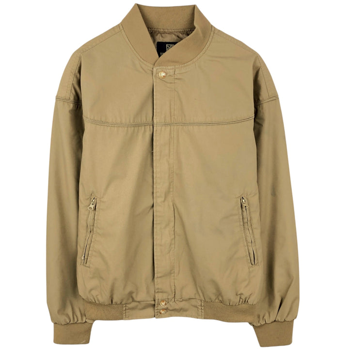 90s~00'S HABAND Derby Jacket Cup Shoulder Jacket Men's M size polyester beige type brown Vintage Second Hand
