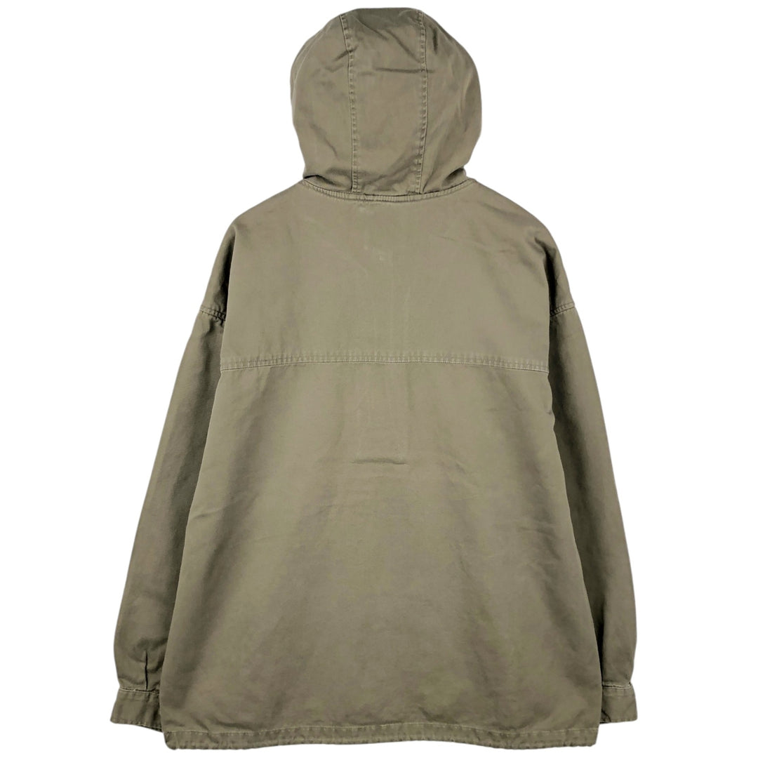 90'S GAP (Old GAP) Hooded Cotton Pullover Anorak Parka, Men's Size XL (Equivalent), Vintage cotton Khaki type Vintage Second Hand