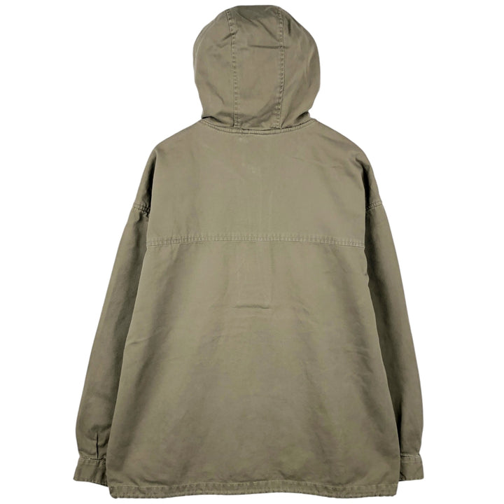 90'S GAP (Old GAP) Hooded Cotton Pullover Anorak Parka, Men's Size XL (Equivalent), Vintage cotton Khaki type Vintage Second Hand