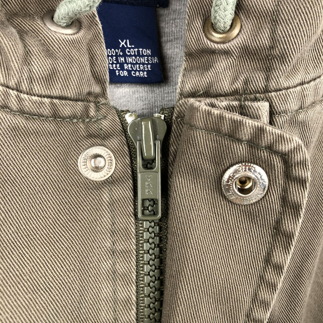 90'S GAP (Old GAP) Hooded Cotton Pullover Anorak Parka, Men's Size XL (Equivalent), Vintage cotton Khaki type Vintage Second Hand