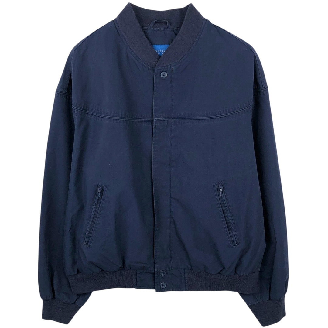 Vintage 80s-90'S Town Craft Derby Jacket, Cup Shoulder, Men's XL cotton navy blue type Vintage Second Hand